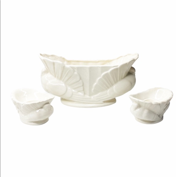 Vintage Other - VTG Dove Pigeon Console Planter Candlestick Set Altar Decor Witchy